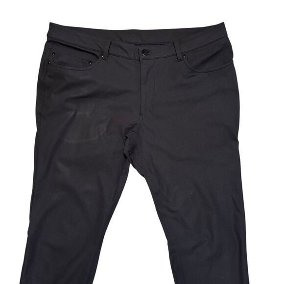 Lululemon Men's Skinny ABC Black Pants Warpstreme Fabric 5 Pocket Size 36 - Picture 4 of 9